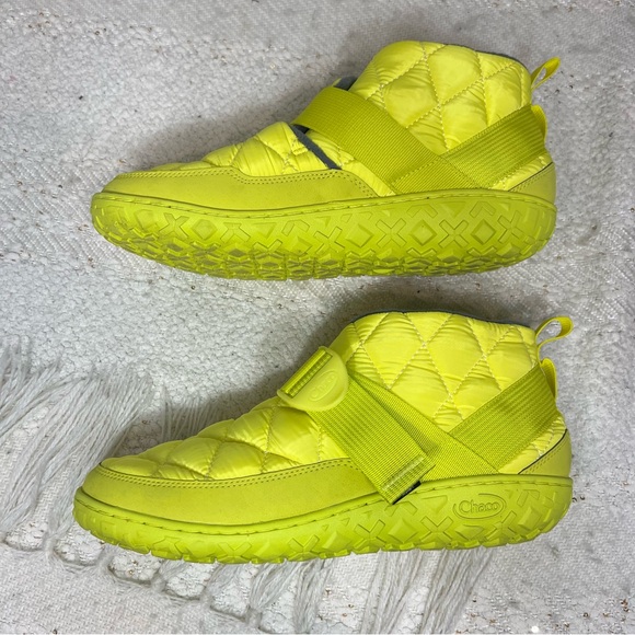 Chaco Ramble Puff Boots Neon Yellow Men’s Water Resistant Ankle Boots 10 - Picture 3 of 8
